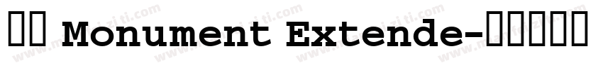 首页 Monument Extende字体转换